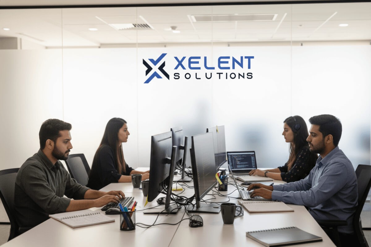 Professional web solutions - Expert team collaborating